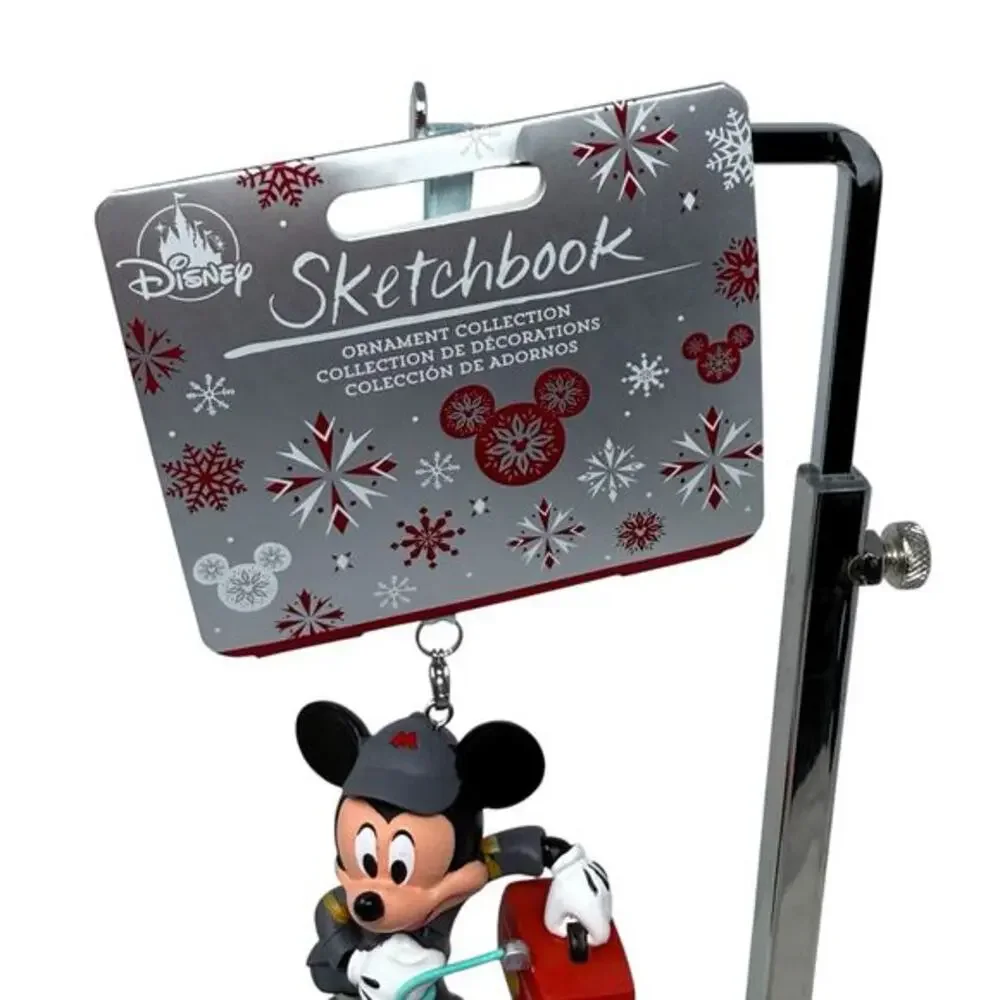Disney‎ Sketchbook Ornament Collection Mickey Mouse Mechanic With Lunch Box NEW